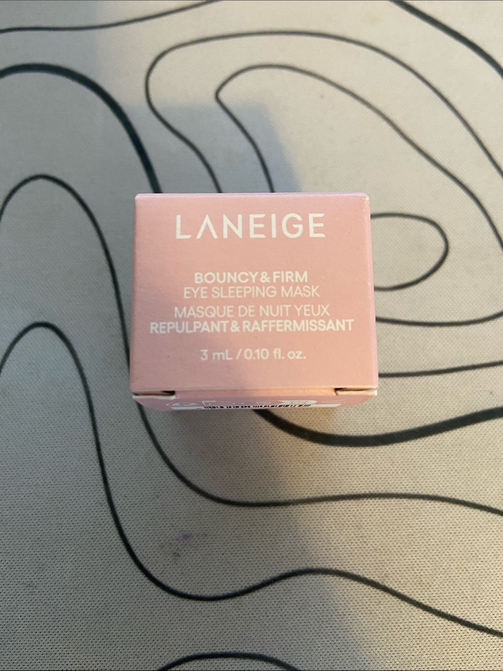 LANEIGE Bouncy & Firm Eye Sleeping Mask - Soft Pink Box